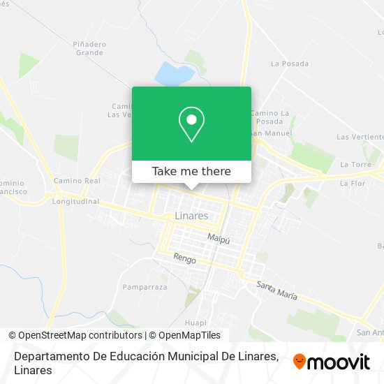 Departamento De Educación Municipal De Linares map