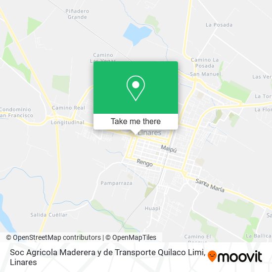 Soc Agricola Maderera y de Transporte Quilaco Limi map