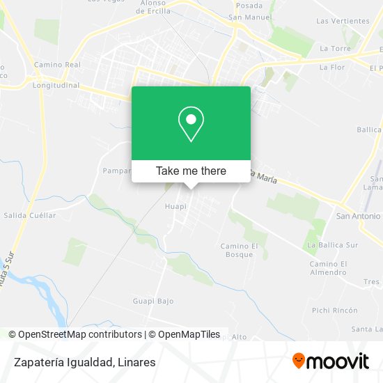Mapa de Zapatería Igualdad