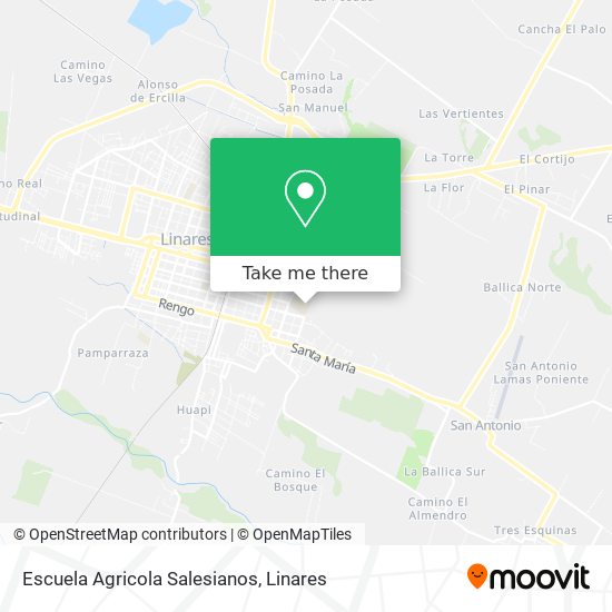 Mapa de Escuela Agricola Salesianos