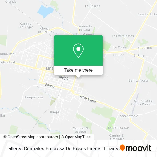 Mapa de Talleres Centrales Empresa De Buses Linatal