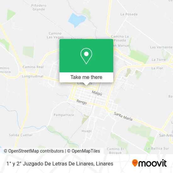 1° y 2° Juzgado De Letras De Linares map