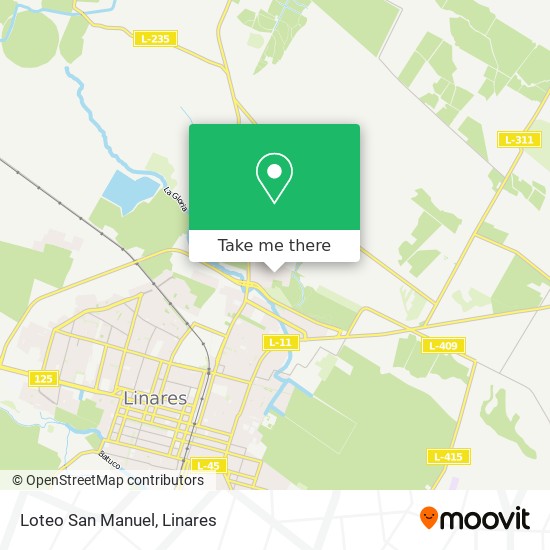 Loteo San Manuel map