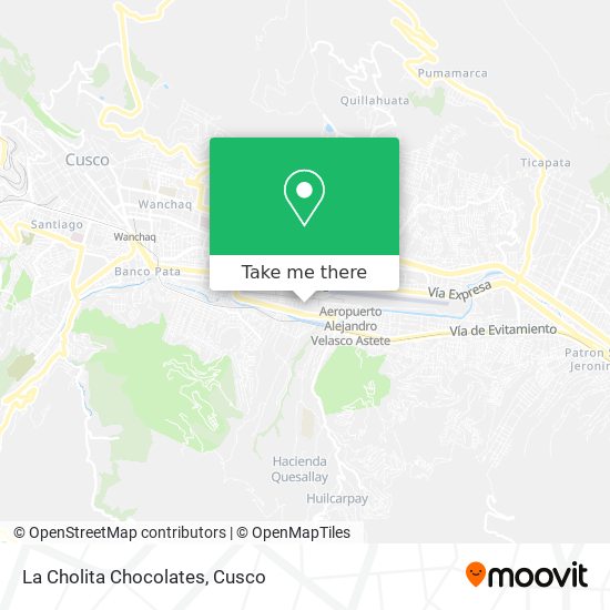 La Cholita Chocolates map
