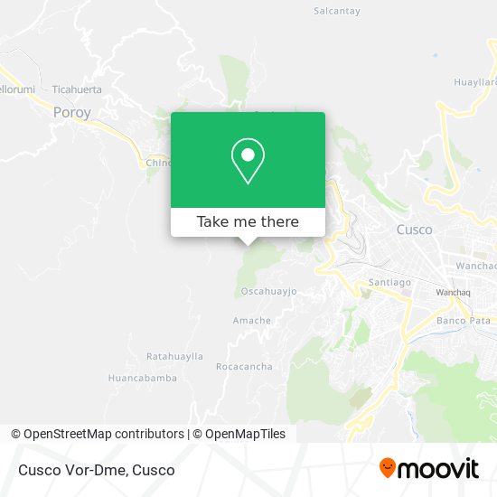 Cusco Vor-Dme map