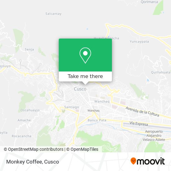 Monkey Coffee map