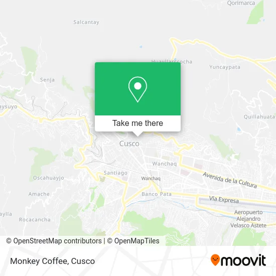 Monkey Coffee map