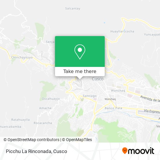 Picchu La Rinconada map