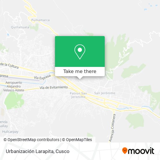 Mapa de Urbanización Larapita