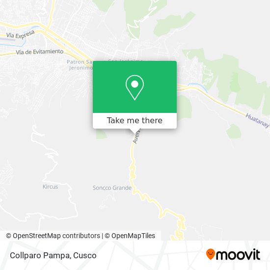 Collparo Pampa map
