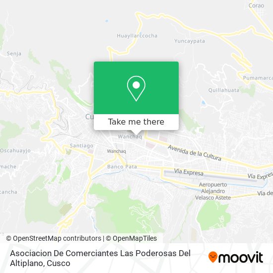 Asociacion De Comerciantes Las Poderosas Del Altiplano map