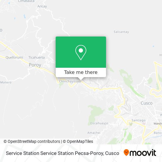 Mapa de Service Station Service Station Pecsa-Poroy