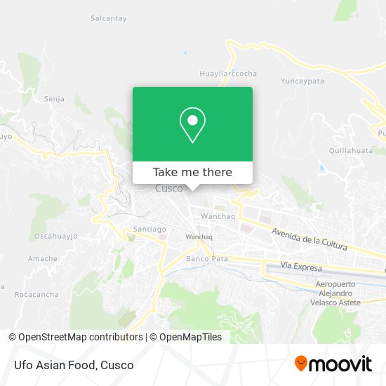 Ufo Asian Food map