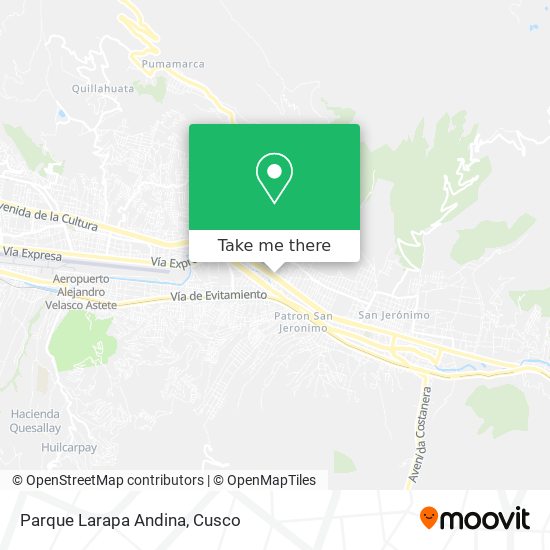 Parque Larapa Andina map