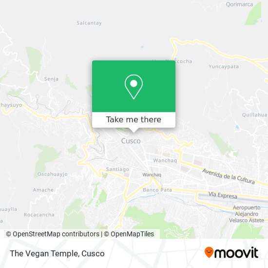 The Vegan Temple map