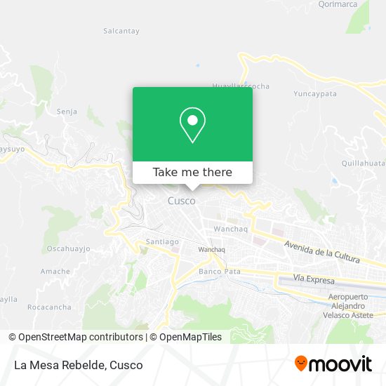 La Mesa Rebelde map