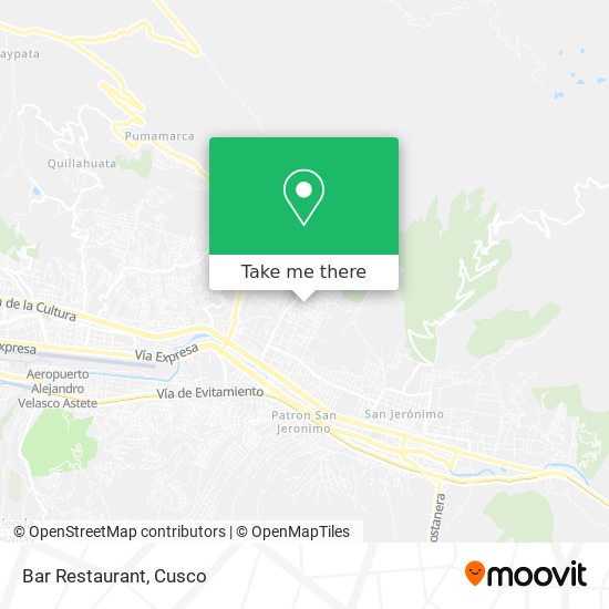 Bar Restaurant map
