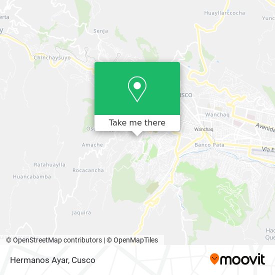 Hermanos Ayar map