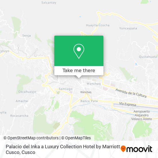 Palacio del Inka a Luxury Collection Hotel by Marriott Cusco map
