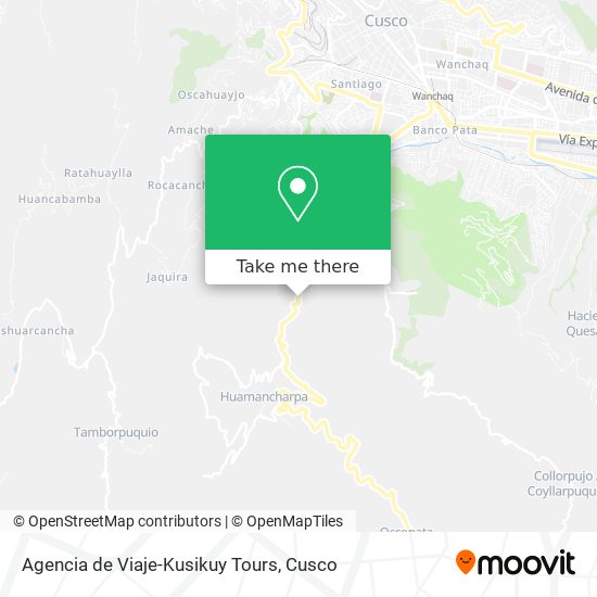Agencia de Viaje-Kusikuy Tours map