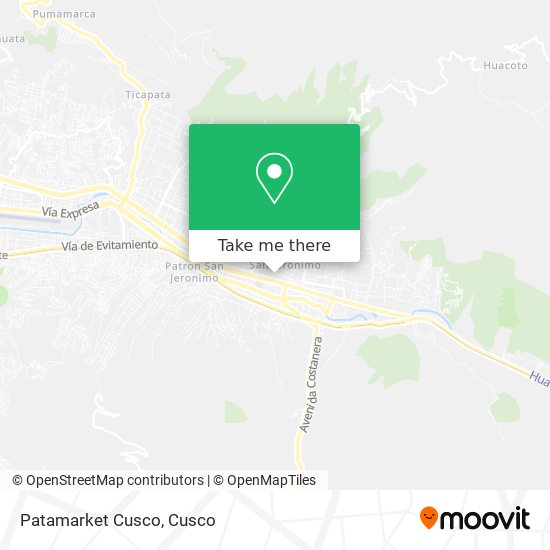 Patamarket Cusco map