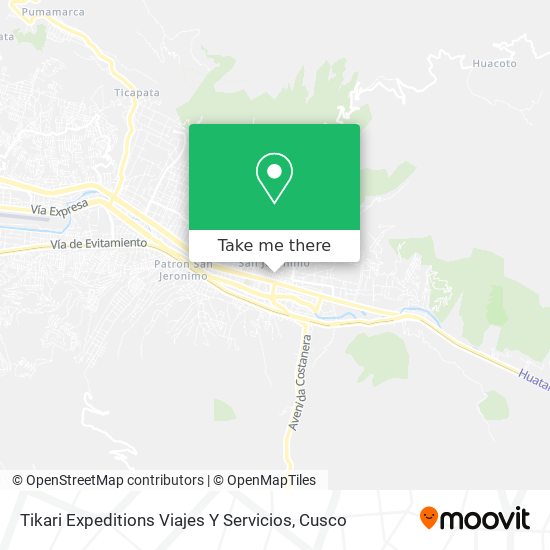 Tikari Expeditions Viajes Y Servicios map