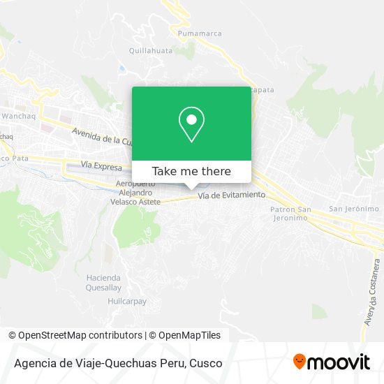 Agencia de Viaje-Quechuas Peru map