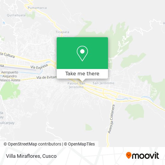 Villa Miraflores map