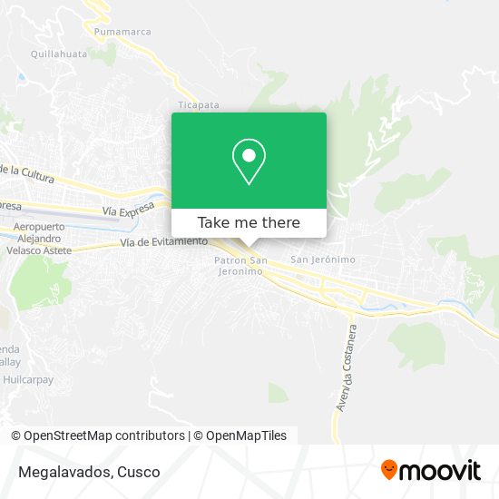 Megalavados map