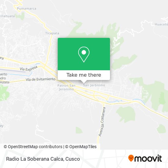 Radio La Soberana Calca map