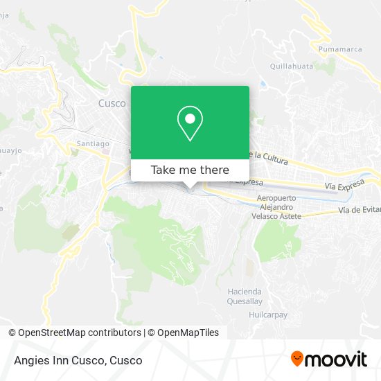 Angies Inn Cusco map