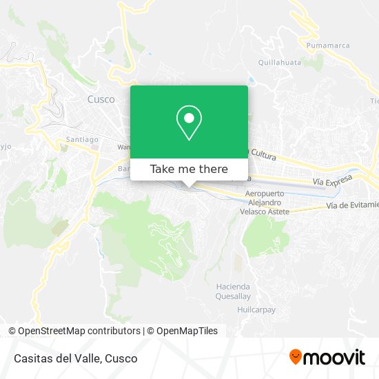 Casitas del Valle map