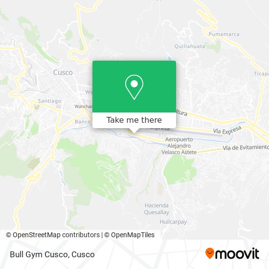 Bull Gym Cusco map