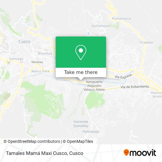 Mapa de Tamales Mamá Maxi Cusco