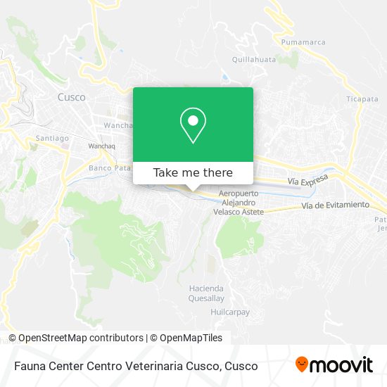 Fauna Center Centro Veterinaria Cusco map