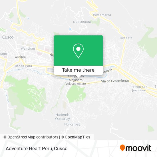 Mapa de Adventure Heart Peru