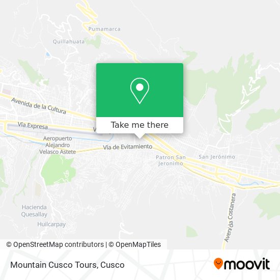 Mountain Cusco Tours map