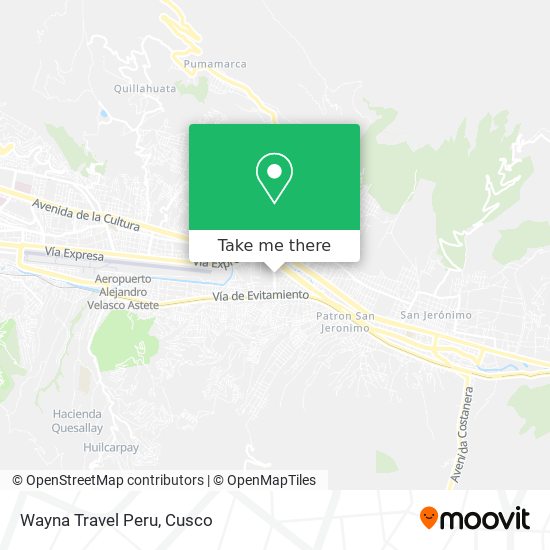 Wayna Travel Peru map