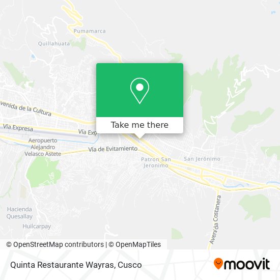 Quinta Restaurante Wayras map