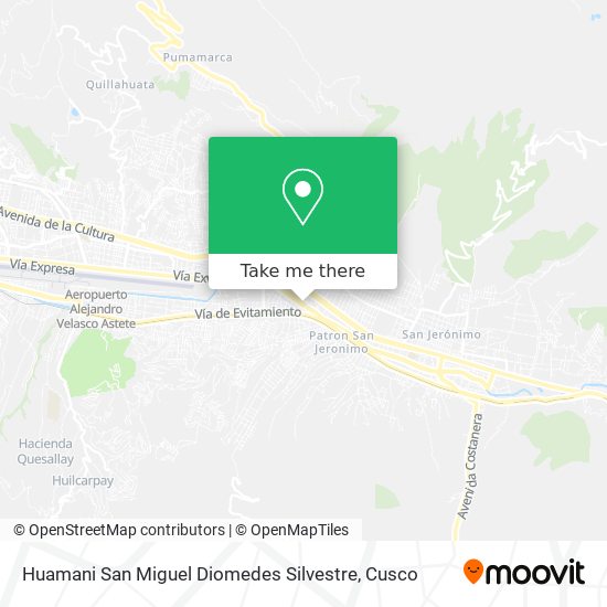 Huamani San Miguel Diomedes Silvestre map