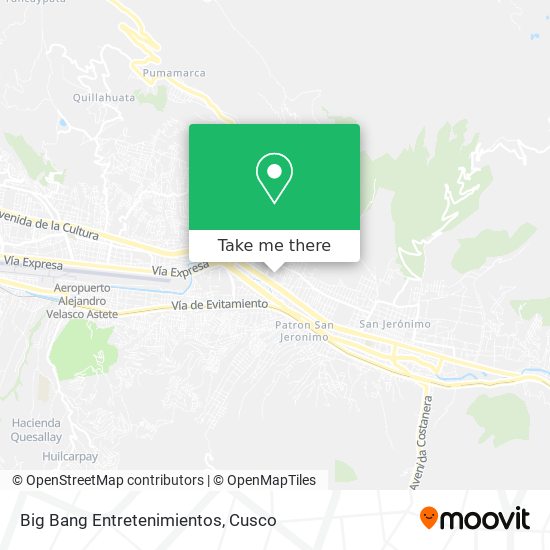Big Bang Entretenimientos map