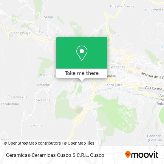 Mapa de Ceramicas-Ceramicas Cusco S.C.R.L
