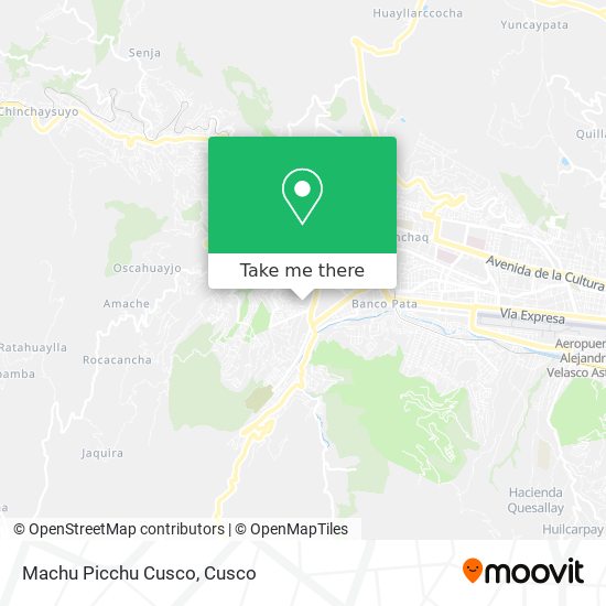 Machu Picchu Cusco map