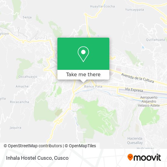 Inhala Hostel Cusco map
