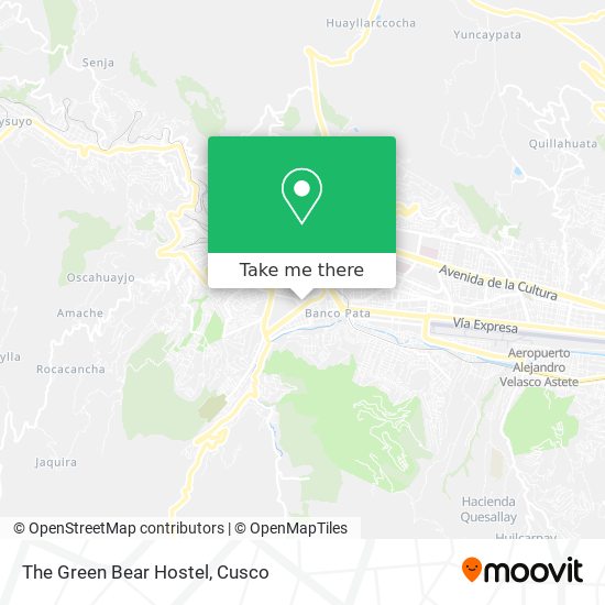 The Green Bear Hostel map