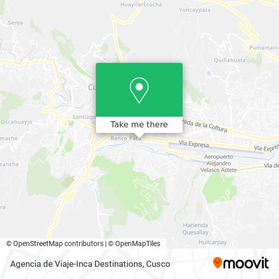 Agencia de Viaje-Inca Destinations map