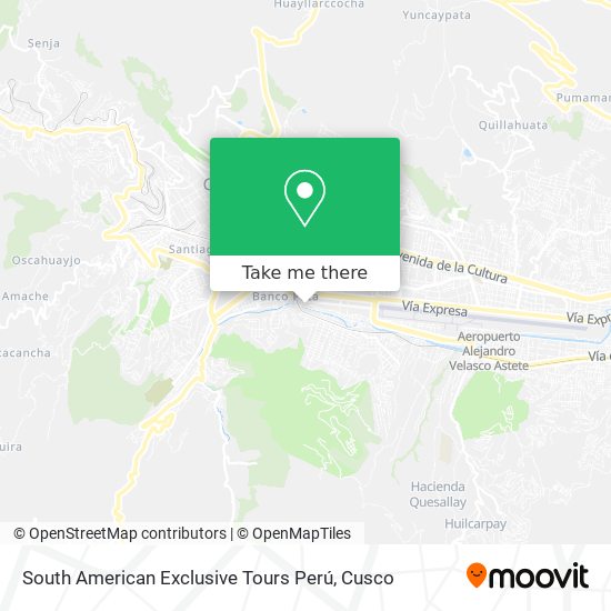 South American Exclusive Tours Perú map