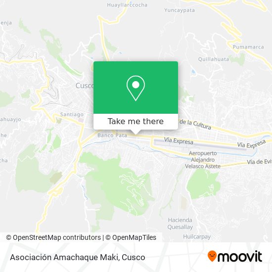 Asociación Amachaque Maki map