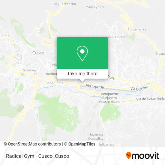 Radical Gym - Cusco map