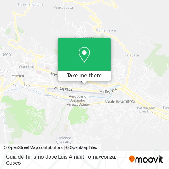 Guia de Turismo-Jose Luis Amaut Tomayconza map